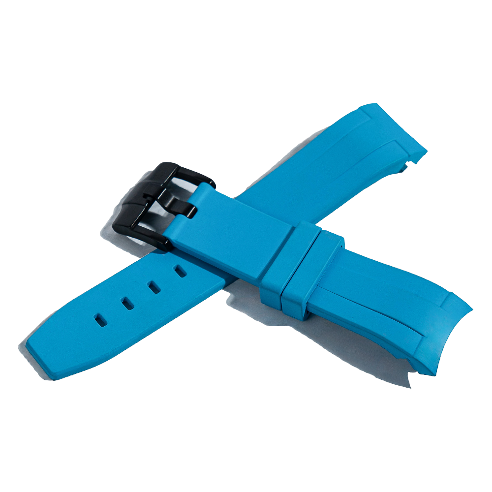 THE ROYAL WRIST 106 Rubber in Army light Blue