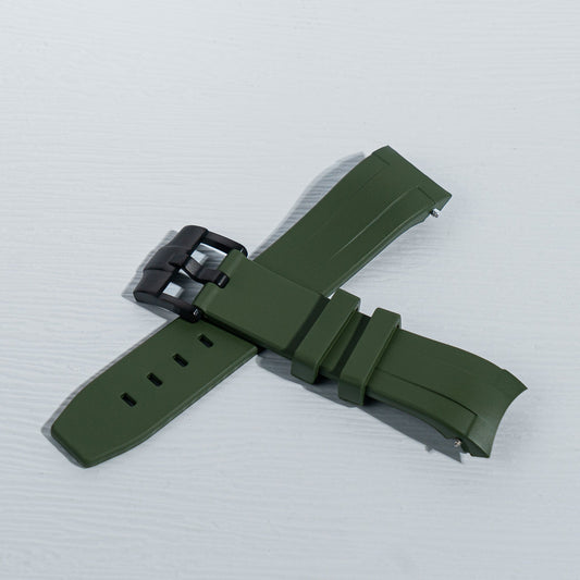 THE ROYAL WRIST 101 Rubber in Army Green